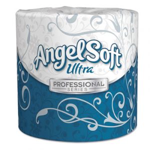 Angel Soft ps Ultra 2-Ply Premium Bathroom Tissue, White, 400 Sheets Roll, 60/Carton