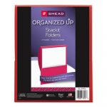 Organized Up Stackit Folder, Textured Stock, 11 x 8 1/2, Red, 10/Pack