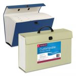 Expanding File Box, 16.63" Expansion, 19 Sections, 1/19-Cut Tab, Legal Size, Blue