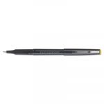 Razor Point Stick Porous Point Marker Pen, 0.3mm, Black Ink/Barrel, Dozen