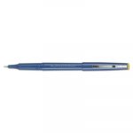 Razor Point Stick Porous Point Marker Pen, 0.3mm, Blue Ink/Barrel, Dozen