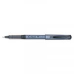 V Razor Point Liquid Ink Stick Marker Pen, 0.5mm, Black Ink, Gray Barrel, Dozen