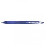 RexGrip BeGreen Retractable Ballpoint Pen, Medium 1mm, Blue Ink/Barrel, Dozen