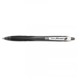 RexGrip BeGreen Retractable Ballpoint Pen, Medium 1mm, Black Ink/Barrel, Dozen