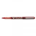 VBall Liquid Ink Stick Roller Ball Pen, Fine 0.7mm, Red Ink/Barrel, Dozen