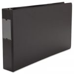 Ledger-Size Round Ring Binder with Label Holder, 3 Rings, 2" Capacity, 11 x 17, Black