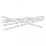 Jumbo Straws, 7 3/4", Plastic, Translucent, Unwrapped, 250/Pack