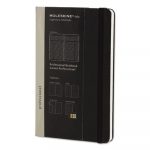 Professional Notebook, Narrow Rule, Black Cover, 8.25 x 5, 240 Pages