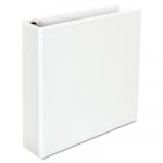 Deluxe Easy-to-Open Round-Ring View Binder, 3 Rings, 2" Capacity, 11 x 8.5, White