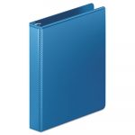 Heavy-Duty D-Ring View Binder with Extra-Durable Hinge, 3 Rings, 1" Capacity, 11 x 8.5, PC Blue