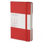Hard Cover Notebook, Narrow Rule, Red Cover, 5.5 x 3.5, 192 Sheets