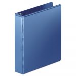 Heavy-Duty D-Ring View Binder with Extra-Durable Hinge, 3 Rings, 1.5" Capacity, 11 x 8.5, PC Blue