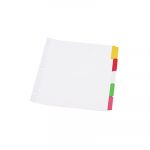 Deluxe Write-On/Erasable Tab Index, 5-Tab, 11 x 8.5, White, 1 Set