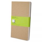 Cahier Journal, Unruled, Kraft Brown Cover, 8.25 x 5, 80 Pages, 3/Pack