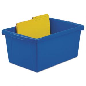 Storage Bins, 10 5/8 x 15 5/8 x 8, 5 1/2 Gallon, Assorted Color, Plastic