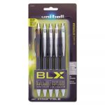 Jetstream RT BLX Retractable Roller Ball Pen, 1mm, Assorted Ink, Black Barrel, 5/Pack