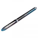 VISION ELITE Stick Roller Ball Pen, 0.5mm, Blue-Black Ink, Black/Blue Barrel