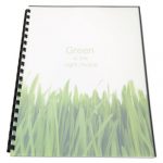 100% Recycled Poly Binding Cover, 11 x 8 1/2, Frost, 25/Pack