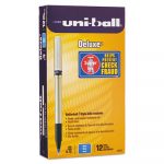 Deluxe Stick Roller Ball Pen, Fine 0.7mm, Blue Ink, Champagne Barrel, Dozen