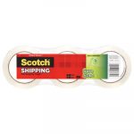 Sure Start Packaging Tape, 1.88" x 54.6 yds, 3" Core, Clear, 3/Pack