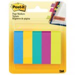 Page Flag Markers, Assorted Colors,100 Flags/Pad, 5 Pads/Pack