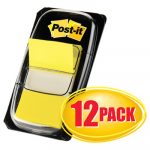 Marking Page Flags in Dispensers, Yellow, 12 50-Flag Dispensers/Box