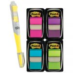 Page Flag Value Pack, Assorted Colors, 200 Flags & Highlighter w/50 Flags