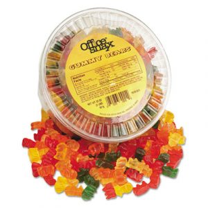Gummy Bears, Assorted Flavors, 2 lb Tub