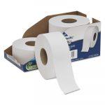 White Jumbo Bathroom Tissue, 2-Ply, 3 1/2 x 1000 ft, 9"Dia, 4/Carton