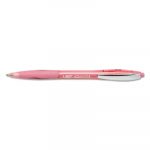 Atlantis Retractable Ballpoint Pen, Medium 1mm, Pink Ink, Pink Barrel, 4/Pack