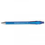 FlexGrip Ultra Retractable Ballpoint Pen, 0.8mm, Blue Ink, Black/Blue Barrel, Dozen