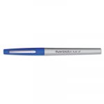 Flair Felt Tip Stick Porous Point Marker Pen, 0.4mm, Blue Ink/Barrel, Dozen