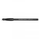 Eraser Mate Stick Ballpoint Pen, Medium 1mm, Black Ink/Barrel, Dozen