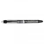 Liquid Flair Stick Marker Pen, 0.4mm, Black Ink, Gray/Black Barrel, Dozen