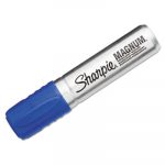 MagnumPermanent Marker, Broad Chisel Tip, Blue