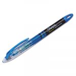 Liquid Pen Style Highlighters, Chisel Tip, Fluorescent Blue, Dozen