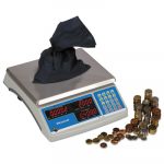 Electronic 60 lb Coin & Parts Counting Scale, 11 1/2 x 8 3/4, Gray