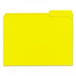 Reinforced Top-Tab File Folders, 1/3-Cut Tabs, Letter Size, Yellow, 100/Box