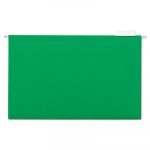 Deluxe Bright Color Hanging File Folders, Legal Size, 1/5-Cut Tab, Bright Green, 25/Box