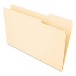 Interior File Folders, 1/3-Cut Tabs, Legal Size, Manila, 100/Box