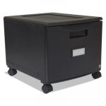Single-Drawer Mobile Filing Cabinet, 14-3/4w x 18-1/4d x 12-3/4h, Black
