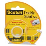 665 Double-Sided Permanent Tape w/Hand Dispenser, 1/2" x 450", Clear