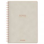 Collection Twinwire Notebook, 1 Subject, Wide/Legal Rule, Tan/Red Cover, 9.5 x 7.25, 80 Pages
