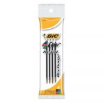 Refill for 4-Color Retractable Ballpoint, Fine, BLK, BE, GN, Red Ink, 4/Pack