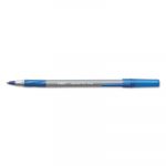 Round Stic Grip Xtra Comfort Stick Ballpoint Pen, 1.2mm, Blue Ink, Gray Barrel, 36/Pack