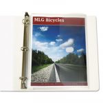 Poly Binder Pockets, 11 1/2 x 9 1/4, Clear, 5/Pack