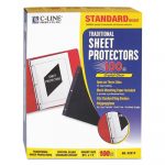 Traditional Polypropylene Sheet Protectors, Standard Weight, 11 x 8 1/2, 100/BX