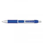 Orbitz Retractable Ballpoint Pen, Bold 1.6mm, Blue Ink, Gray/Blue Barrel, Dozen