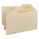Self-Tab Card Guides, Blank, 1/3 Tab, Manila, 8 x 5, 100/Box
