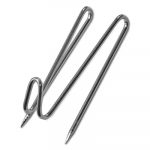 Panel Wall Wire Hooks, Silver, 25 Hooks/Pack